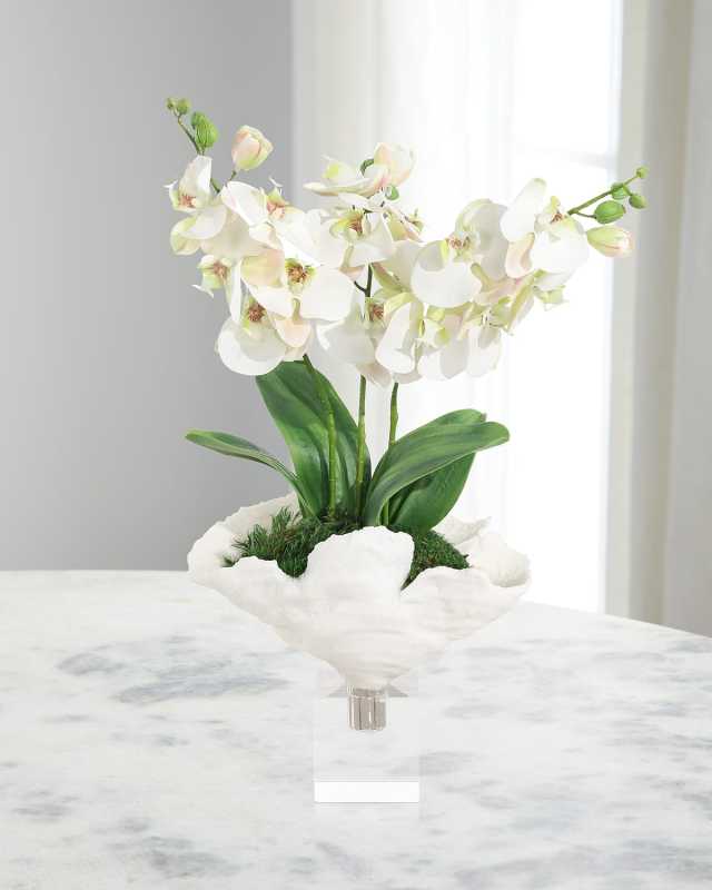 Seaside 24" Faux Floral Arrangement in Vase
